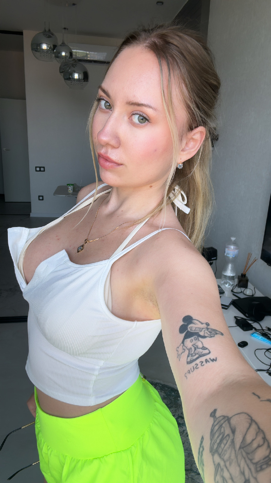 KateV in her underwear in Dushanbe