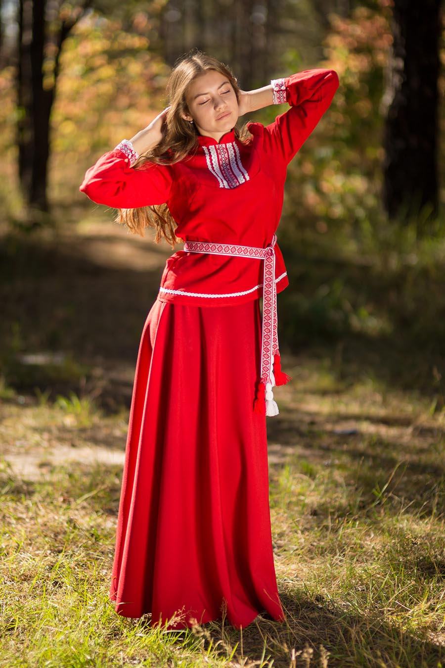 Underwear Women in Slavic costumes in Dushanbe